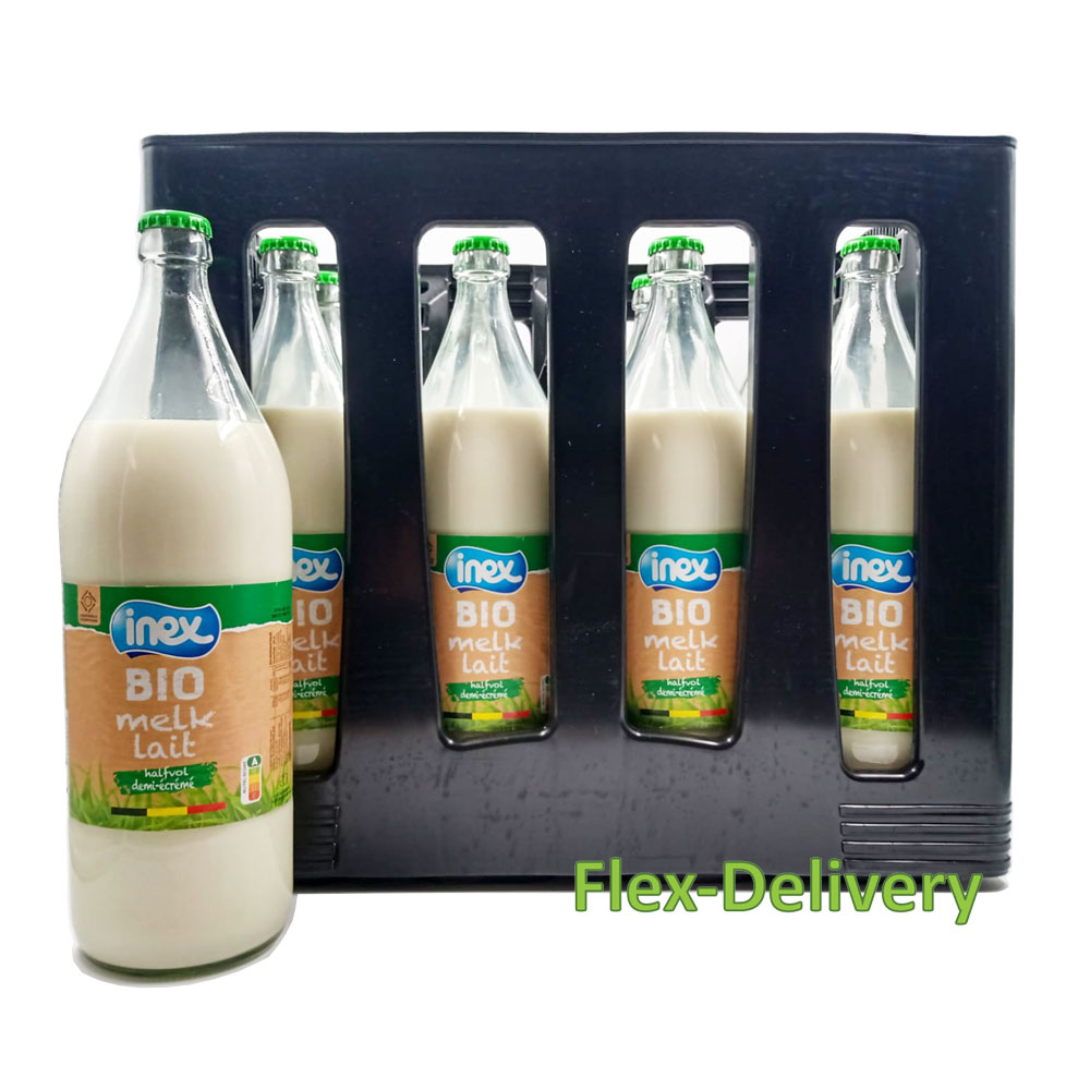 Bio Inex lait demi ecrémé (12x1L)